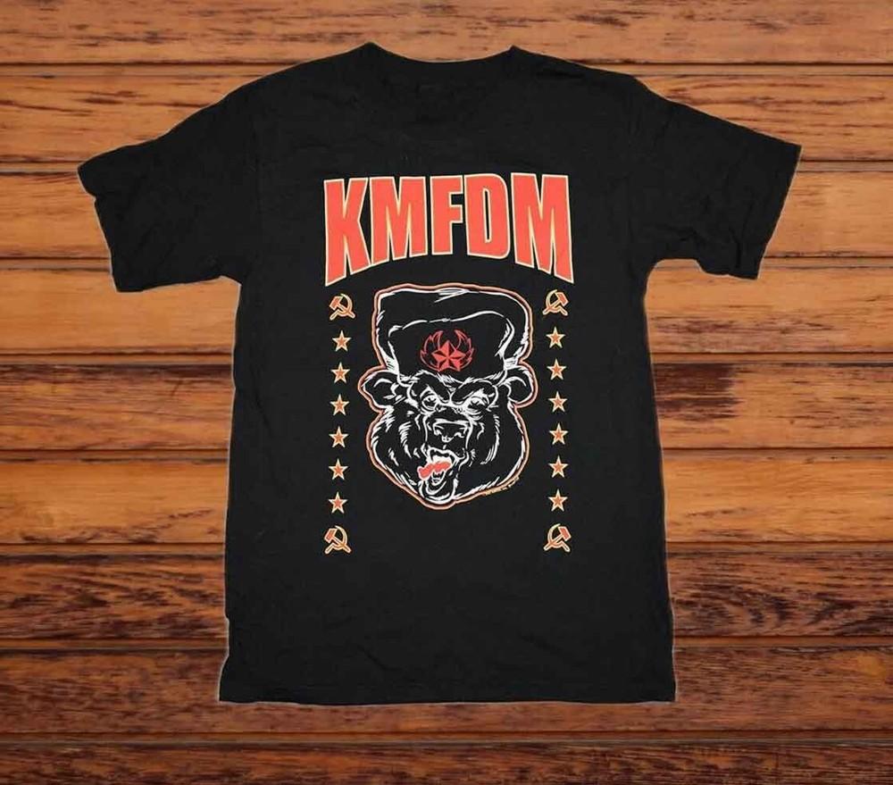 KMFDM Band Heavy Cotton Black All Size Shirt For Men Unisex T-Shirt XXXXL