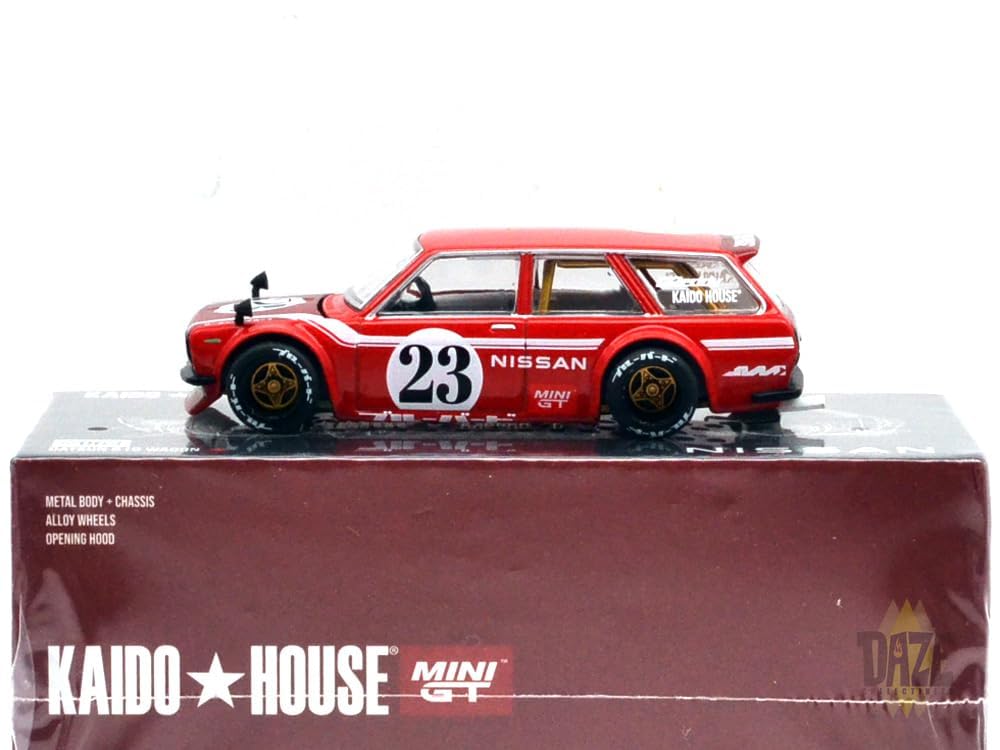 

MINI GT Kaido House Datsun 510 Универсал Углеволокно V1 (красный)