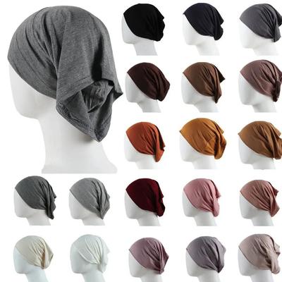 Dámský jednobarevný trubkový snood - Vysoce elastická mercerovaná bavlněná čepice