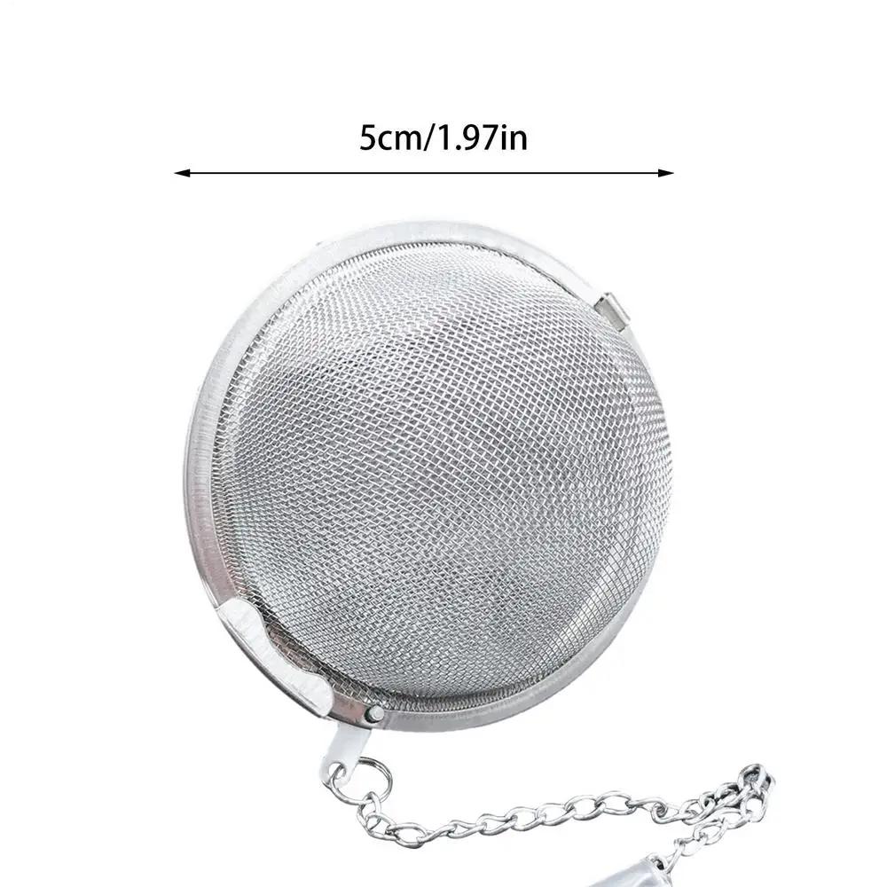 Tea Ball Stainless Steel Tea Infuser Stainless Steel Mesh Tea Ball Tea Strainers With Chain Seasoning Spices Strainers Filters