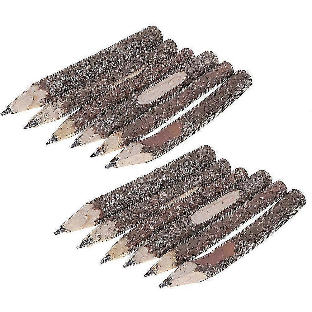 15PCS 13cm Retro Bark Pencils Wooden Tree Rustic Twig Pencils Gifts for Kids Children s202412243705 2025