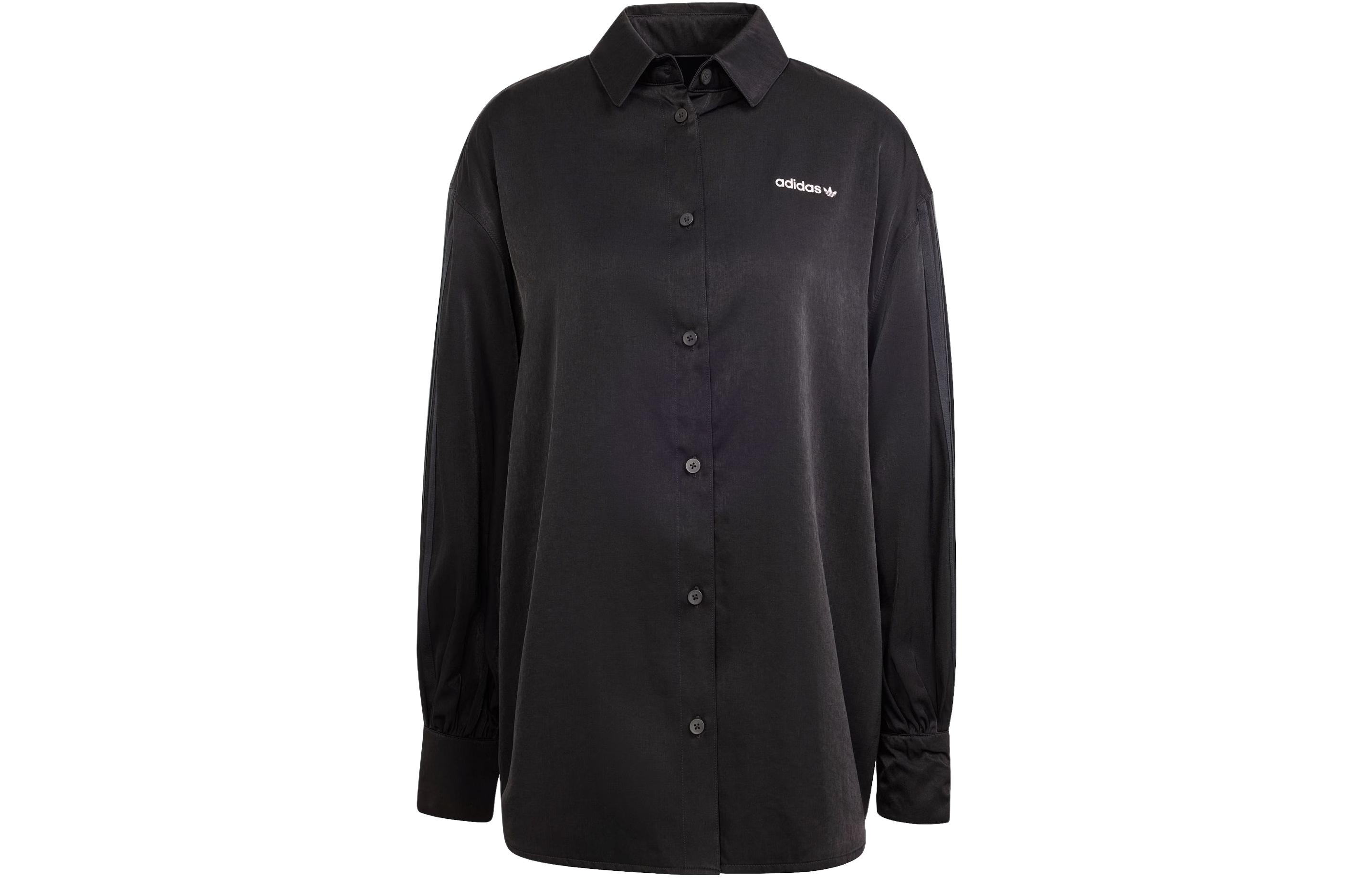 Adidas Originals 3 Stripes Shirt Women s Black IR9789 S