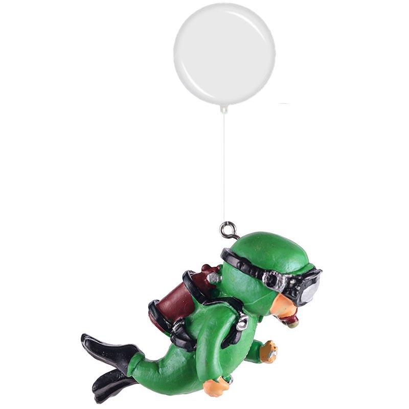 Dekoracja Akwarium Żywica Aranżacja Krajobrazu Małe Ozdoby Mini Nurek Świecący Dekor Akwarium Pływająca Kula Akcesoria Akwariowe