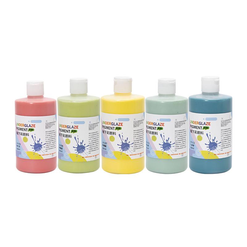 500ml Underglaze Color Concentrate Pottery Painted Pigment Strong Coverage Ceramic Bar Children's Hand-painted 1180-1250℃