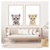 Kinderzimmer Wandkunst Leinwandmalerei Nordische Poster und Drucke Wandbilder Baby Kinderzimmer Dekor Giraffe Elefant Löwe Tiger Zebra