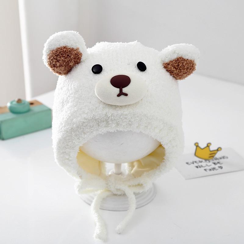 Cartoon Ear Winter Baby Earmuffs Warm Ear Protection Cap New Baby Knitted Cap