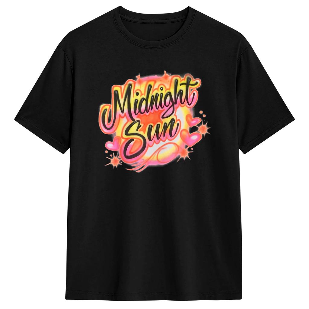 Vintage Retro Midnight Sun Dolphin Graphic Tshirt Unisex Vintage T Shirts Beach Oneck Harajuku Tees Wholesale Plus Size Tops