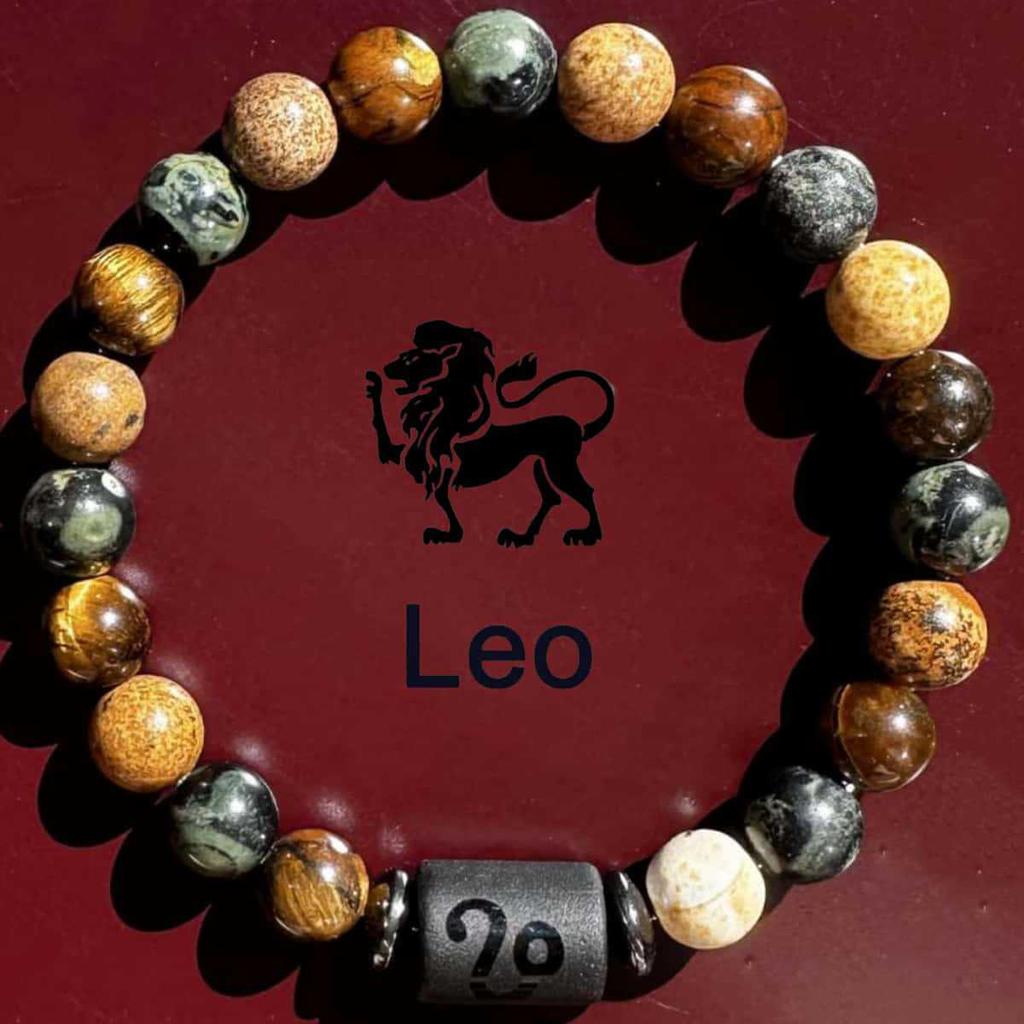 Twelve Constellations Bracelet: Men's Gemini, Virgo, Leo Design - In Stock