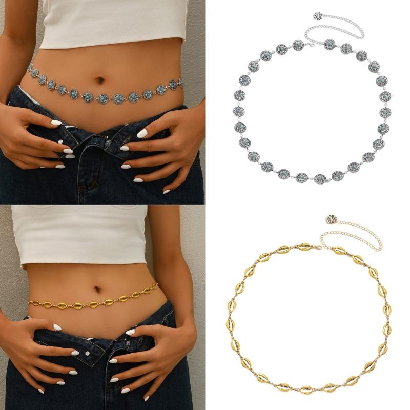 Carved Waist Belt Belly Chain for Dress Chain Belt for Women Waist Chain Belt Belly Dance Accessories