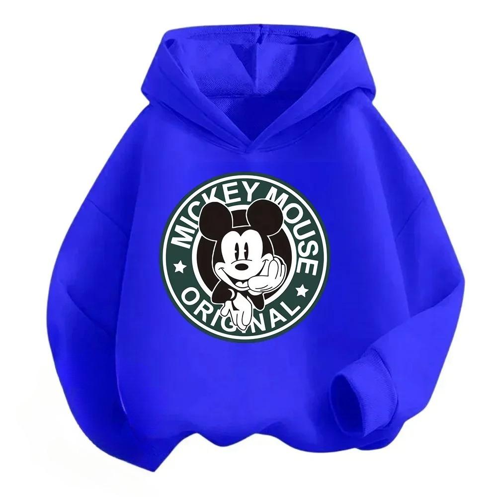 Disney Mickey Mouse Children's Hoodies for Boys and Girls, Hoodies, Pullovers, Casual and Warm Children's Tops