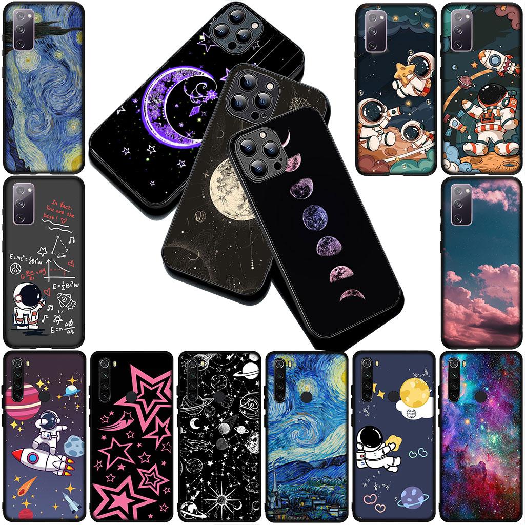 Phone Cover for Motorola Moto Edge 70 60 Fusion NEO Pro G Stylus G56 G96 G04 G05 20 Case Moon Astronaut Universe Galaxy Stars