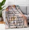 Christian Gifts for Women Faith, Inspirational/Religious/Spiritual/Baptism Gifts Adults/Girl, Soft Throw Blankets for Communion