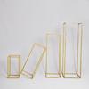 Wedding Iron Art Aisle Markers: Square Frame Flower Column Ornaments