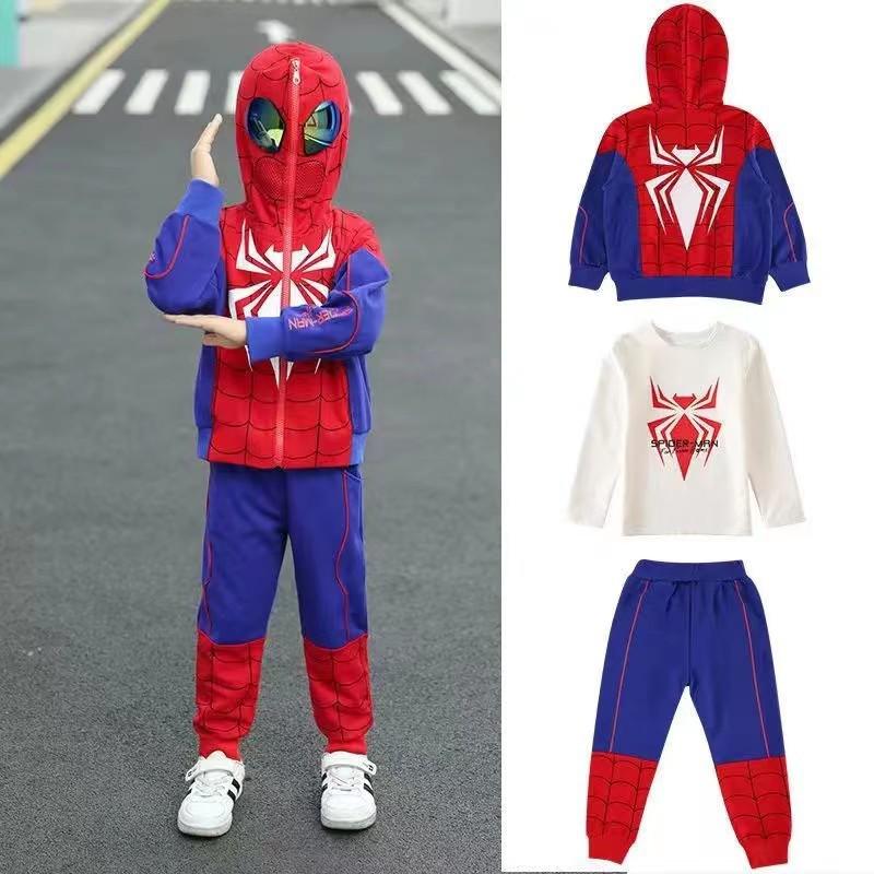 Spider-Man & Ultraman Boys' Spring/Autumn Two-Piece Sports Set