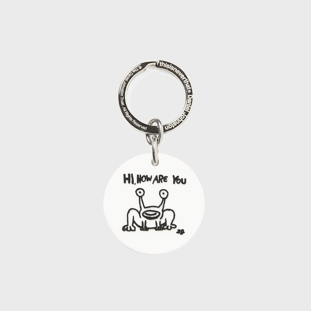 Disisneverthat Frog Keychain White Daniel Johnston F