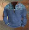Lässiges Retro-Sweatshirt mit Farbverlauf für Herren