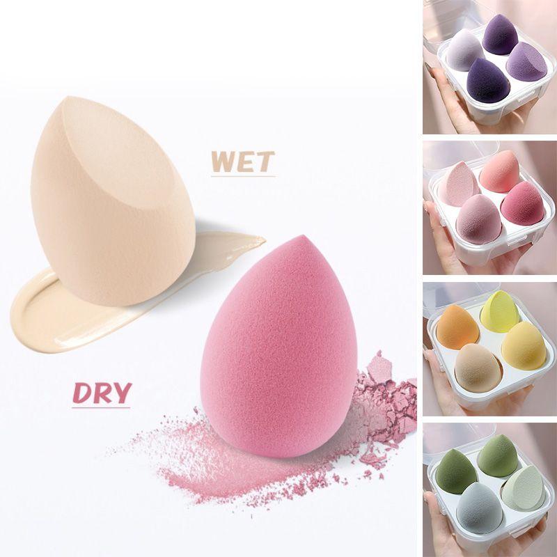 Dry Wet 4pcsbox Makeup Sponge Blender Beauty Egg Foundation Cosmetic Soft Super
