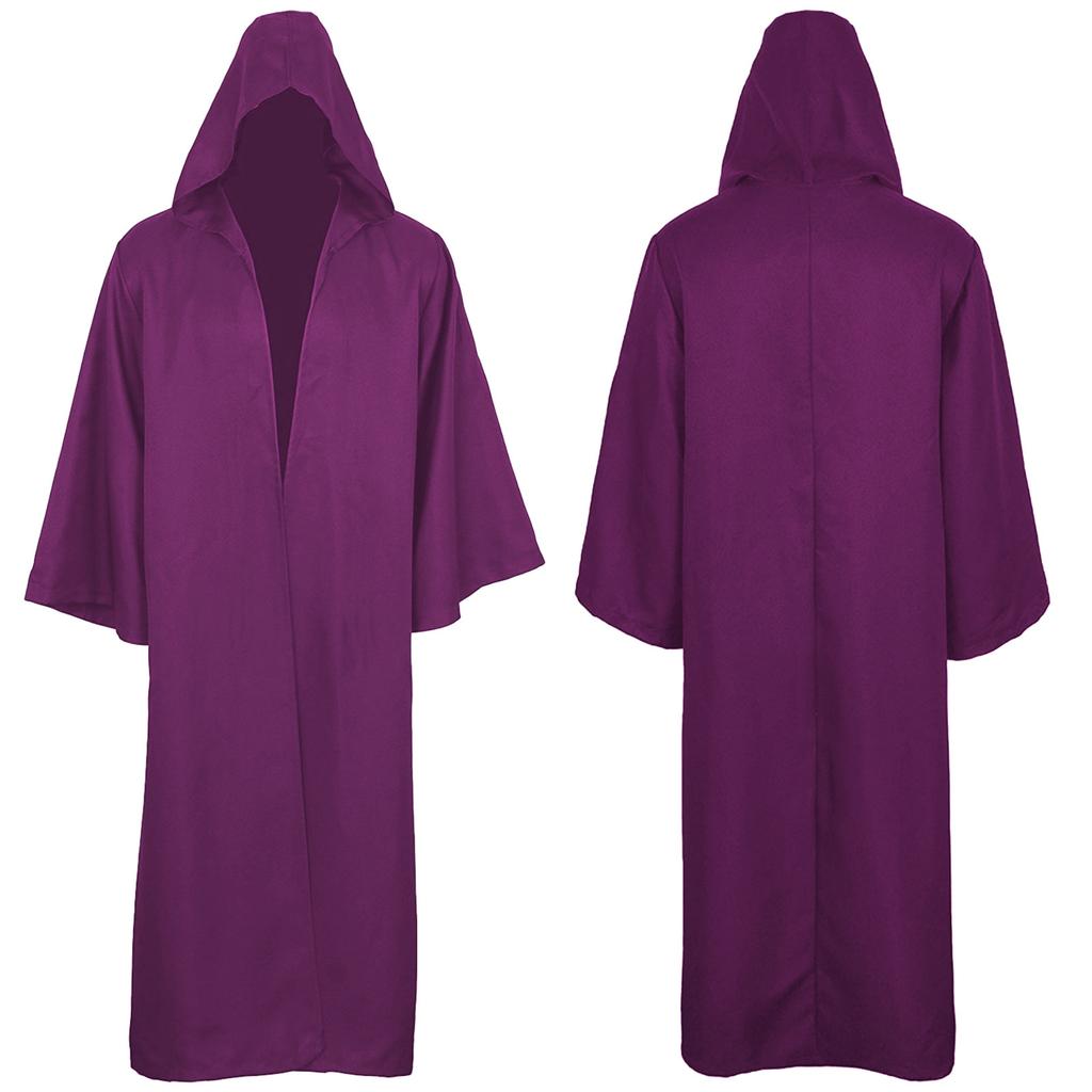 Men's And Women's Halloween Costumes Grim Cloak Hooded Capes Jacket Long Coat