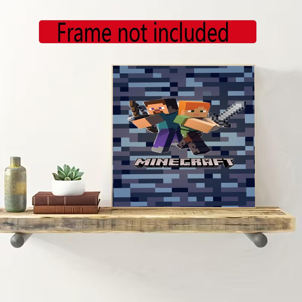 Minecraft 5D Diamond Painting Round Diamond Rhinestones Mosaic Diamond Embroidery Wall Paintings Rhinestones Gift Frameless