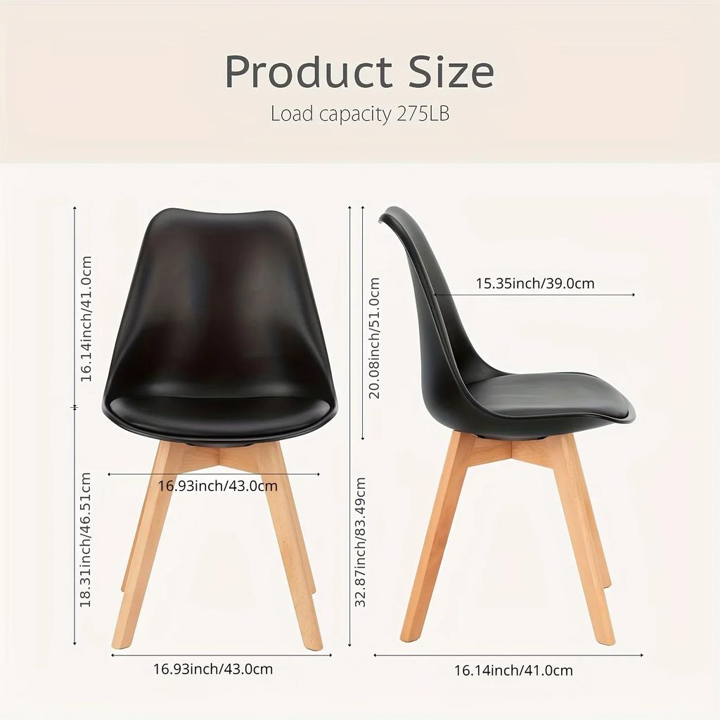 Silla de Comedor Moderna Silla Nórdica para el Hogar Silla Minimalista con Respaldo para Comedor, Sala de Estar