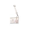 COACH shoulder bag [Customized bag] Nolita 19 Flower Shadows in the Clouds Hand-painted Pink Flower Silk Scarf Bow Pearl Chain Crossbody Flower rhyme