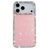 For iPhone 17 Pro Max Case Rhinestone Edge Glitter Back TPU+PC IMD Phone Cover