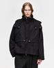 Songzio Songzio Homme Wing Hood Detachable Dolman Jumper Black Sh5Jp502Bk