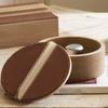 Solid Wood Storage Box Snug Lid Round Lifting Strip Cylindrical Wooden Jar