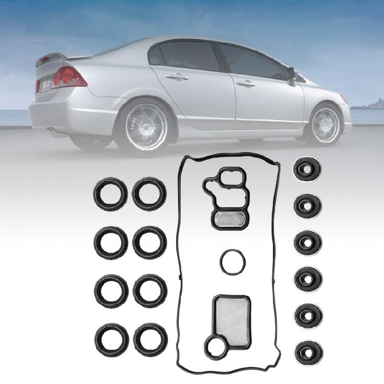 18 Piece Engine Valves Cover Gasket Set Completely Seal Kit for 2.0L 2.4L Engines Enhancing Durability Easy Installation