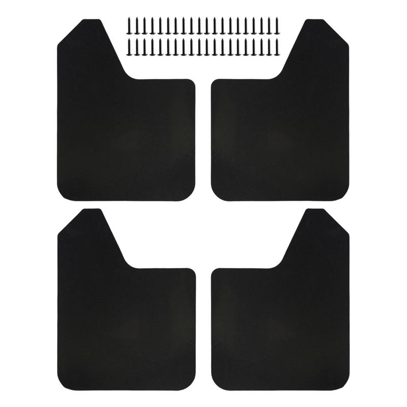 

4x Mudflaps Flaps Exterior Parts Black Universal Car Accessories Guards Mudflaps for Pickup SUV Car Truck