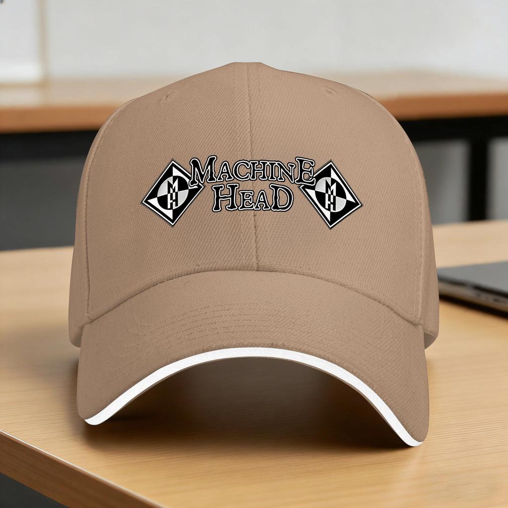 Machine Head Heavy Metal Sun Baseball Cap  Summer Casual Trucker Hat For Unisex Unisex Kpop Rock Baseball Caps
