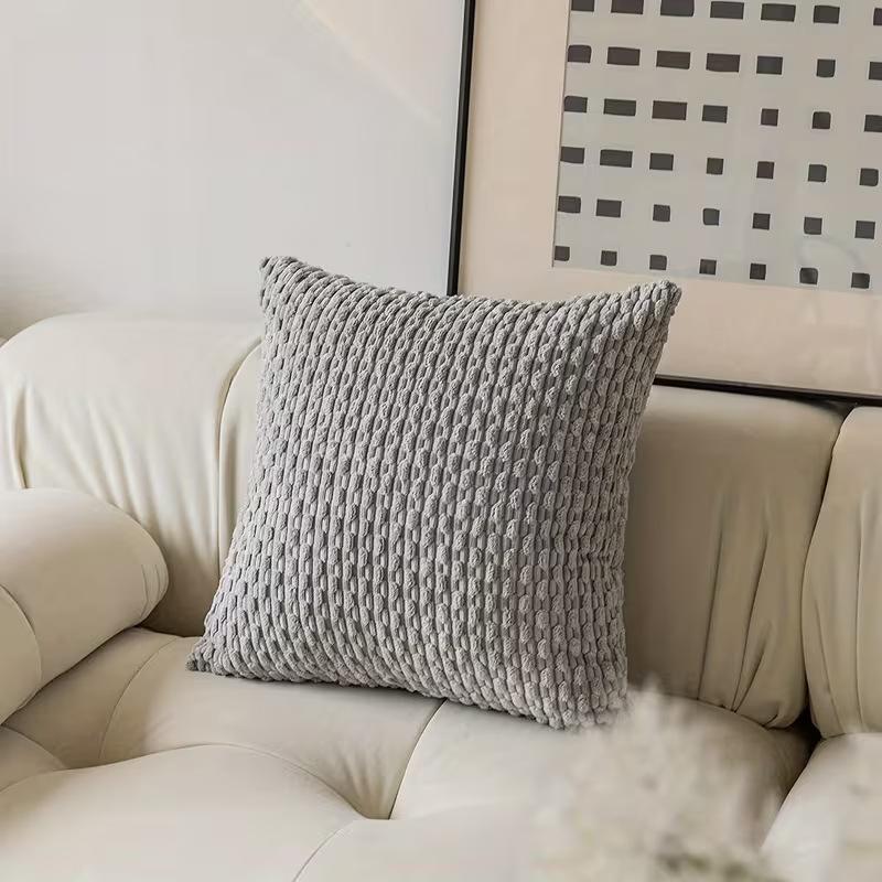 Myke fløyelsdobbeltsidige design Sofaputer, Kontorryggputetrekk, Sengekantsputetrekk, Slitesterke, Sengedekorasjon.