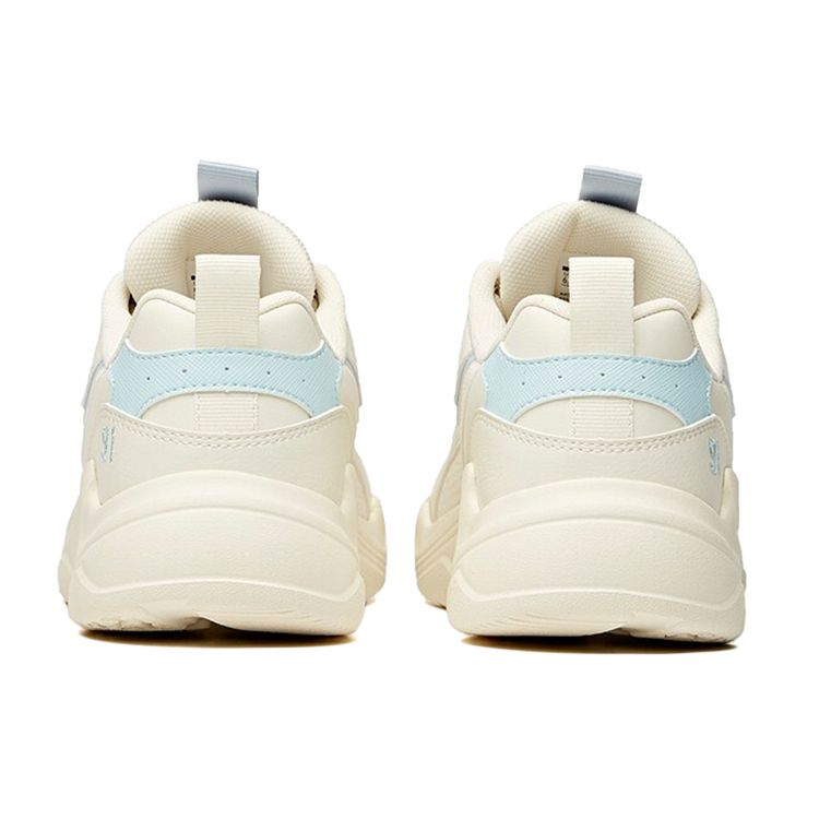 Anta Lifestyle Series Shock Absorbing Non-Slip Wear-Resistant Low-Top Dad Shoes Women Sneakers White Blue 92938862-12