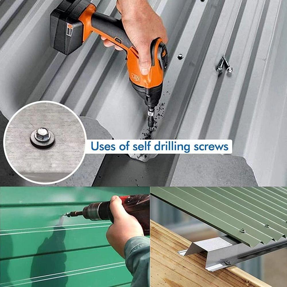 200pcs Cross Head Self-Drilling Screws Stainless Steel Sheet Metal Screws  Sheet Metal