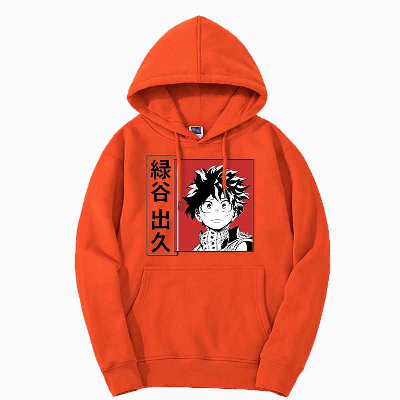 Bluza z kapturem My Hero Academia dla mężczyzn/kobiet Moda Anime Bakugou Bluza z grafiką Długi rękaw Sudaderas Moletom