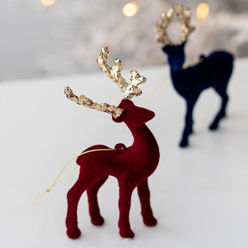 2025 New Year Christmas Ornaments DIY Gift Christmas Tree Elk Pendant Hanging Decorations for Home Christmas Kids Gifts natale
