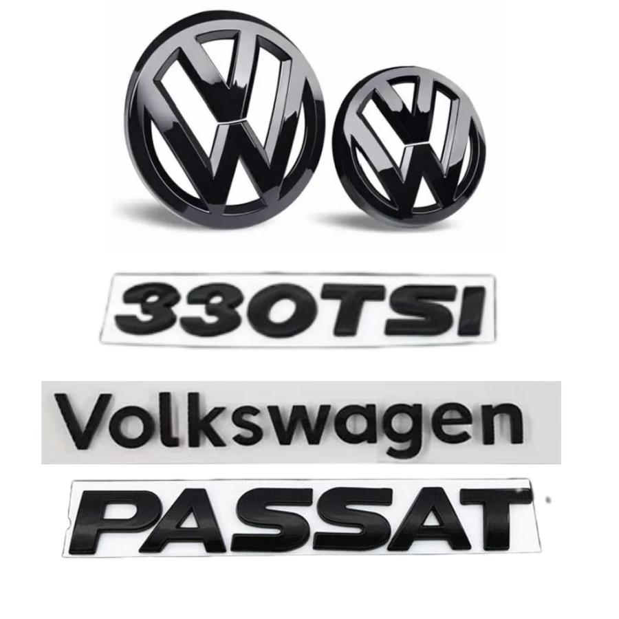 

VW GTI GOLF 2026 Hot For VW VOLKSWAGEN Car front badge logo covered ABS sticker For Volkswagen Passat 280TSI/330TSI/380TSI front 2016-2018