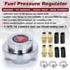 PQY - Universal 1.5 - 5 Psi Manual Adjustable Carburettor Carb Fuel Pump 5/16"(8mm) 3/8"(10mm) Fuel Line Pressure Regulator