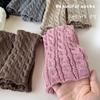 Scaldamuscoli per bambini, calzini lavorati a maglia intrecciati Lolitas, copripiedi caldi per bambine, calzini carini e dolci, calze lunghe