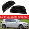 For Peugeot 208 2018-2025 Pair Car Rear Louver Window Side Shutter Cover Trim Sticker Vent Scoop Accessories Vehicle Decoration