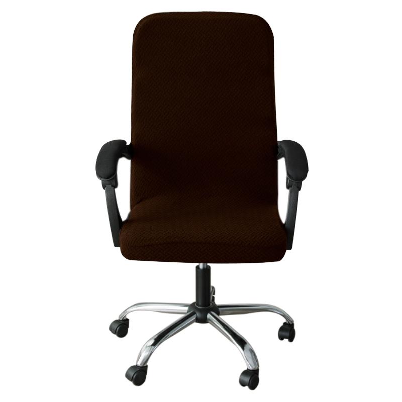 T Jacquard Office Chair Cover Computer Seat Covers Elastic Anti-slip Gaming Chair Slipcovers Washable Dustproof Chairs Case Home