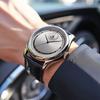 Men Business Black Leather Quartz Watch Analog Wristwatch Birthday Gift