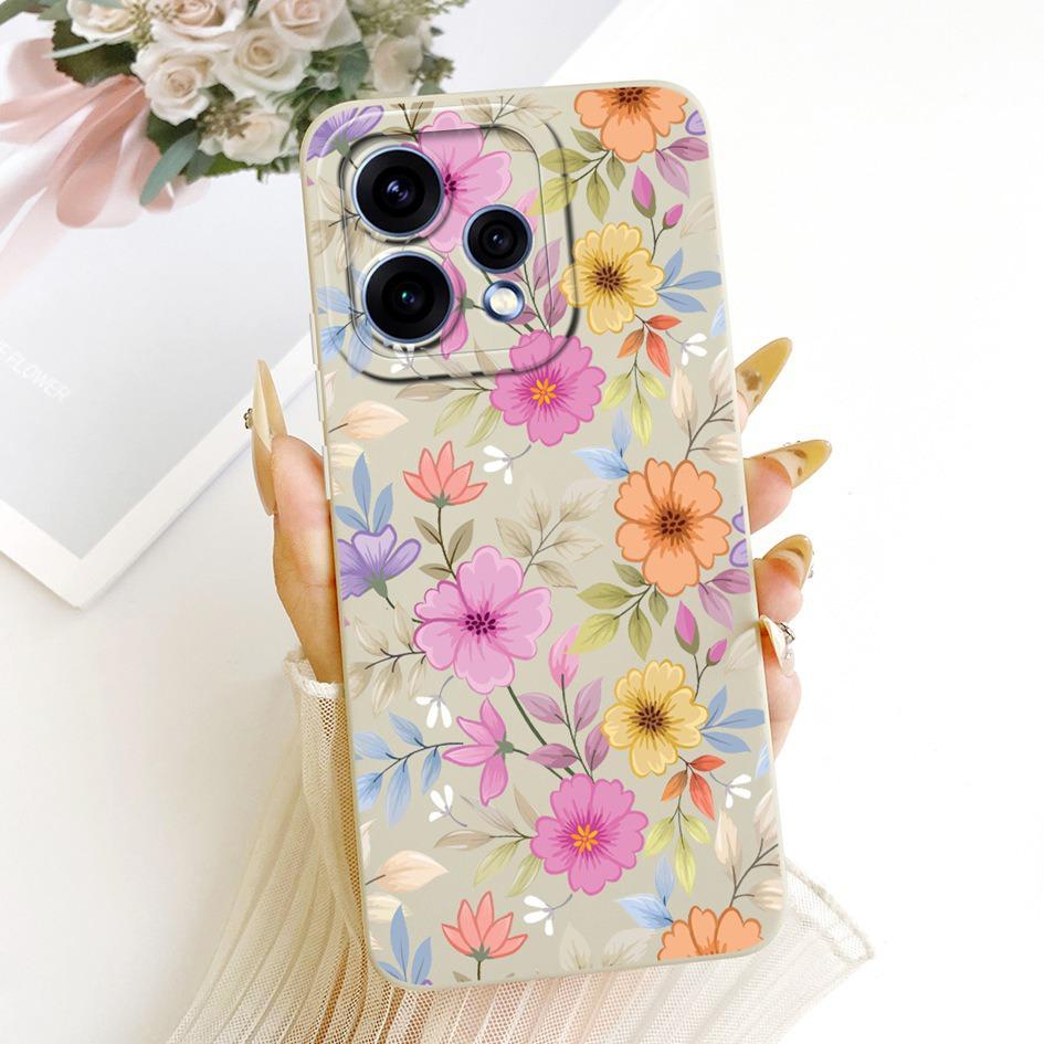 For OPPO Reno 15 5G Case Reno 15 Pro Cover CPH2813 CPH2825 New Stylish Flower Soft Silicone Phone Case For OPPO Reno15 15c Shell