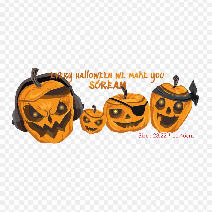 

Хэллоуин 2010 Хэллоуин 31 октября Железо на теплообмене Печать Виниловые патчи Наклейка для одежды DIY Аппликации Моющиеся патчи