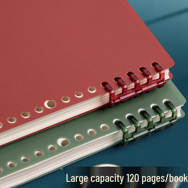 B5 Vintage High-Value Notebook for Students - A5, Extra Thick, Detachable, Gentle On Hands