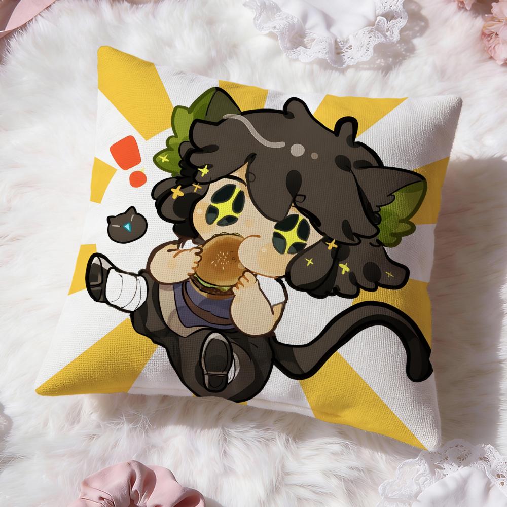 cute The Legend of Hei Cushion Cover Premium Comfort Reversible Pillow Cove -Two in One Design for Any Room & Car Interior