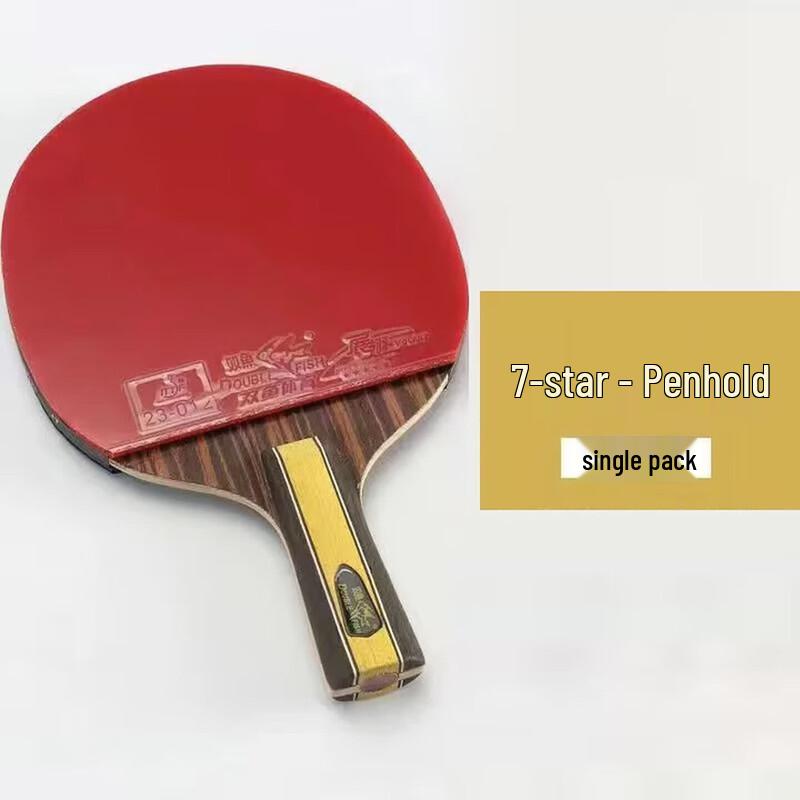 Double Fish J7E Offensive Straight Grip Table Tennis Racket