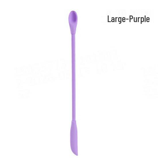 Dual-Head Silicone Spatula & Foundation Scraper - Light Bottle Tool