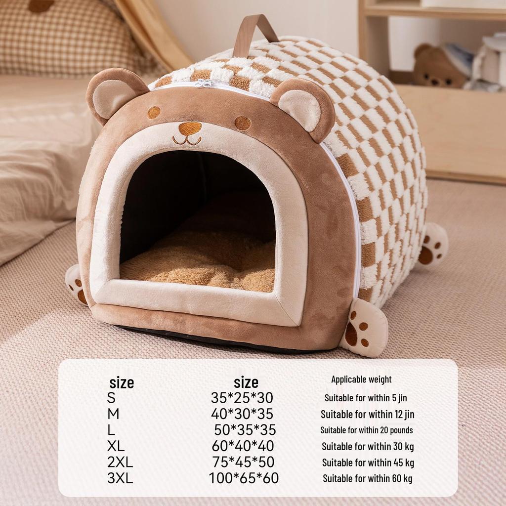 Autumn & Winter Deep Sleep Pet Bed for Large Dogs & Cats