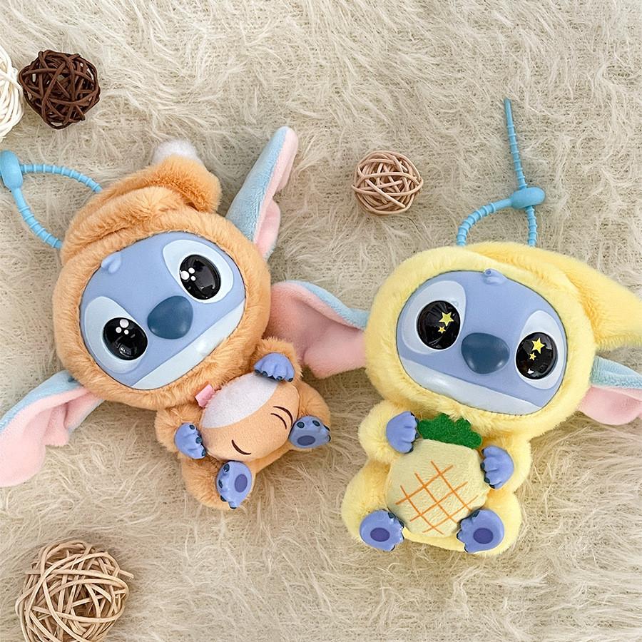 Pajamas Plush Stitch Keychain Stuffed Toy Soft Pp Cotton Filling Gift For Teens